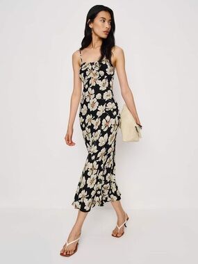 NEW Reformation Zia Dress Oriole Size XL